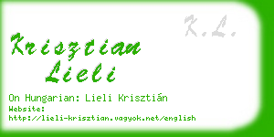 krisztian lieli business card