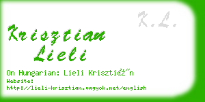 krisztian lieli business card